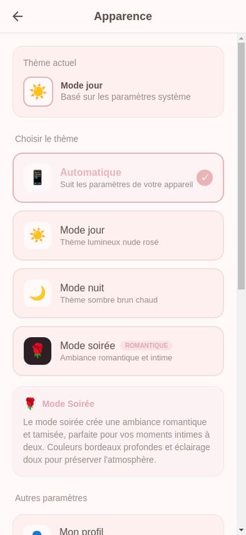 Paramètres Milenvies